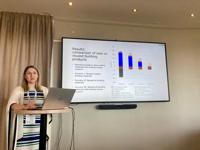 Presentation on Comparison of new vs reused building products